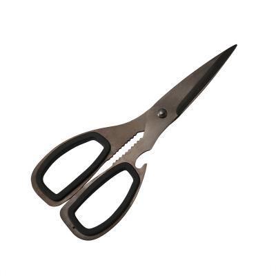 China Professional STAINLESS STEEL multi purpose stainless steel scissors for household kitchen coated full titanium steel blades for sale