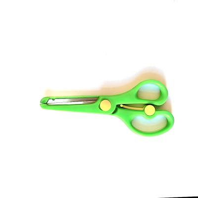 China Paper Cutting Shearing Stainless Steel Student Scissors Children Scissors Child Safety Plastic Scissors for sale