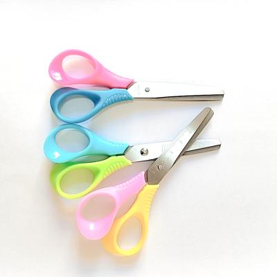 China Kids Student Office Scissors Stainless Steel Kids Paper Cutting Scissors for sale