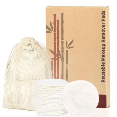 China Soft Washable Cotton Pads With Mesh Bag Organic For Facial Cleanse for sale