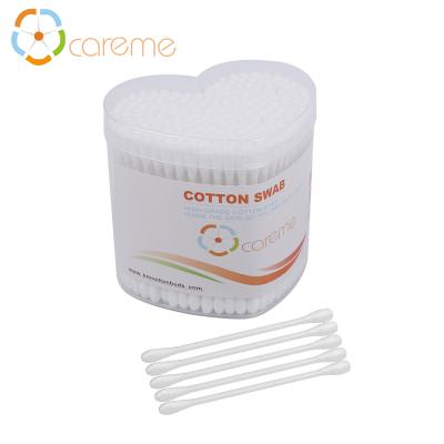 China Ear Cleanser Good Quality Qtips 200PCS Pure Q Tip Cotton Buds In Heart Box for sale