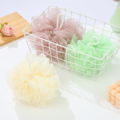 China EXFOLIATING hot sales mesh bath sponge material body exfoliated balls exfoliating shower ball for sale