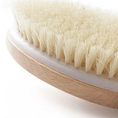 China EXFOLIATE eco-friendly 100% natural body exfoliator wooden shower brush exfoliating body brush for sale