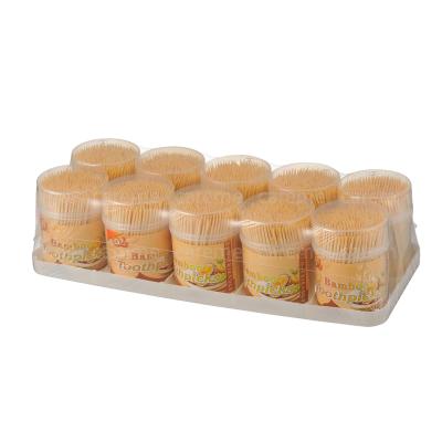 China Disposable Natural Bamboo Toothpicks Eco - Friendly Disposable Bamboo Tooth Picks for sale