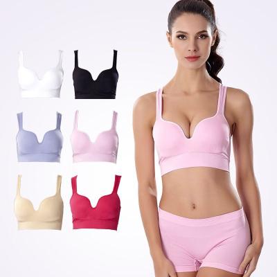 China 3D Traceless Seamless Sleep Women's Sports Underwear Thin Running Vest Yoga Bra for sale