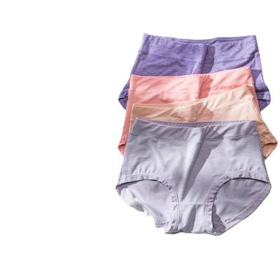 China Elastic women's high briefs antibacterial large size women's underwear less hip stable underwear women for sale