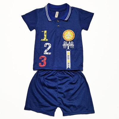 China New Style Breathable Cheap Wholesale Boys Dressing Set Cartoons Summer Two-Piece Casual Clothes for sale