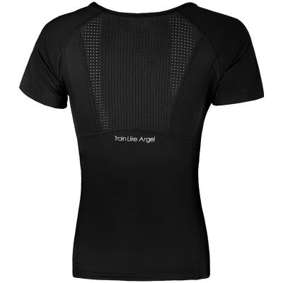 China New Breathable Summer Style Yoga Clothes Leisure Fitness Sports Mesh Open Back Short Sleeve Top T-Shirt for sale