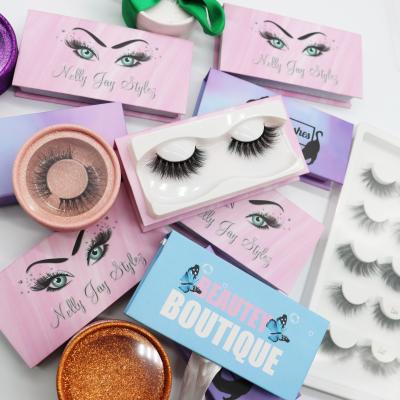 China 25-30 Times Fiber Factory Wholesale 3d Minky Eyelashes Silk Cruelty Free False Mink Eyelashes With Customized Wick Box for sale