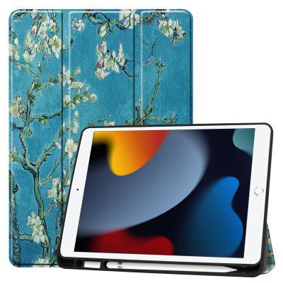 China iPad 2021 For Ipad 7th 8th Case 10.2 With Premium Shockproof Soft Pencil Holder TPU Back Cover For iPad 9 Generation for sale