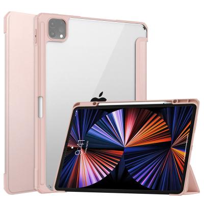 China For ipad pro 5th gen 12.9 2021 2020 2018 2021 2022 2018 12.9 pro 4 inch apple ipad pro 12.9 pencil holder tablet acrylic transparent case for sale