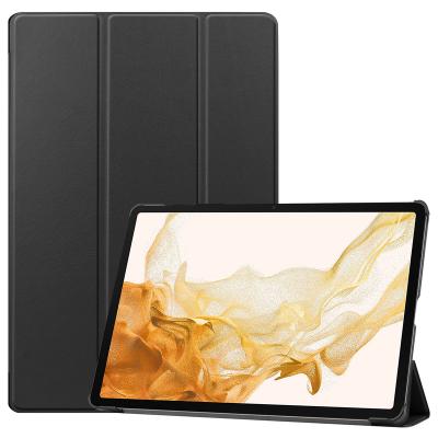 China For Samsung Galaxy Tab S8 Plus X800 X806 Case For Samsung Galaxy Tab S7/S8 Plus 12.4 Inch X800 X806 T970 T975 Triple Stand Leather Cover Auto Wake Cover / Sleep Tablet for sale