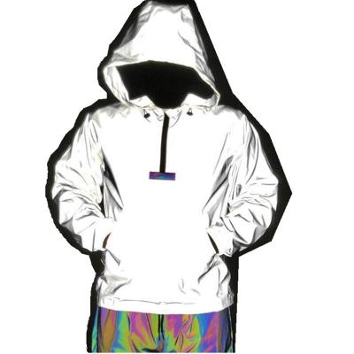 China Custom Copy QUICK DRY Fashion QUICK DRY Zipper Drawstring Reflective Mens Designer Hoodie for sale