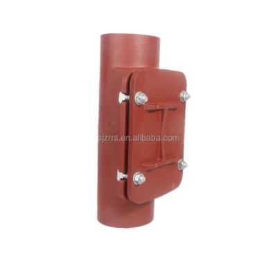 China Used for EN877 SML Gray Cast Iron Pipe Fittings Best Price Pipeline Access Pipes With Rectangular Door for sale