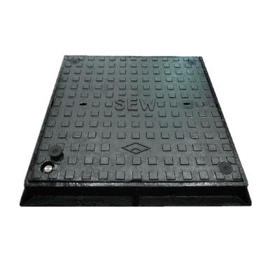 China For Public Use Supply BS EN124 D400 High Quality Ductile Construction and Square Cast Iron Manhole Cover and Drain Grate for sale