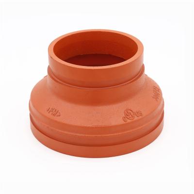 China Fire Protection FM Approved Ductile Iron Grooved Pipe Fittings And Joint Concentric Couplings Reducer for sale