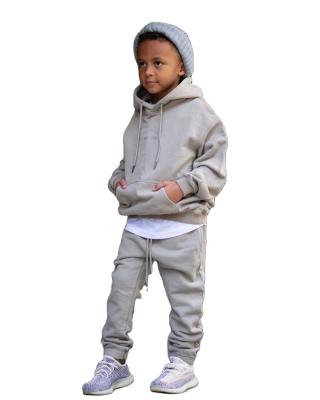 China High Quality Kids Anti Shrink 2 Piece Hoodies Fit 100% Cotton For Kids Baby Hoodie Custom Logo for sale