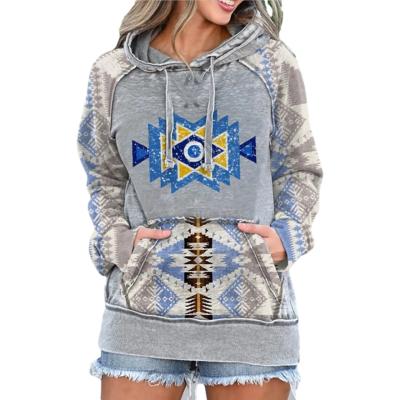 China OEM women's hoodies Anti-wrinkle and printing top Hoodie sleeve pocket sweatshirt new sweatshirts women's long for sale