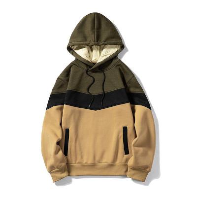 China Custom anti-pilling hoodies plus size men's hoodies and sweatshirts winter jacket color matching clothing for sale