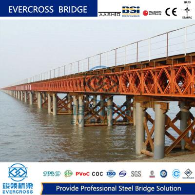 China S355JR Steel Bailey Bridge Versterking Compact Bailey Bridge ODM Te koop