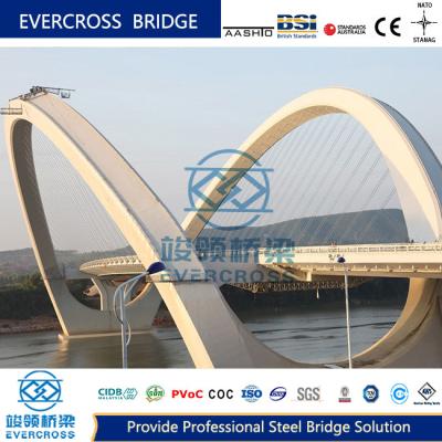 China PVOC-Zertifikat Stahlbogenbrücke Langlebigkeit Fertigstahlbrücke zu verkaufen