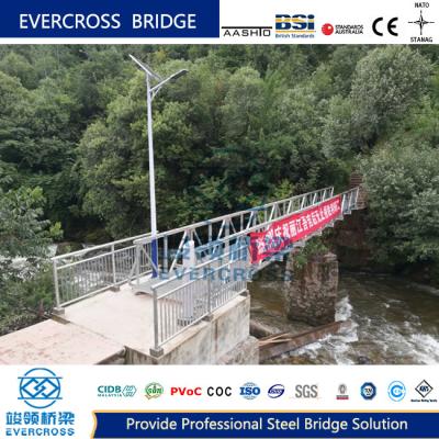 Chine Installation de ponts à pieds en acier modulaire en métal PB 100 pour les zones rurales éloignées à vendre