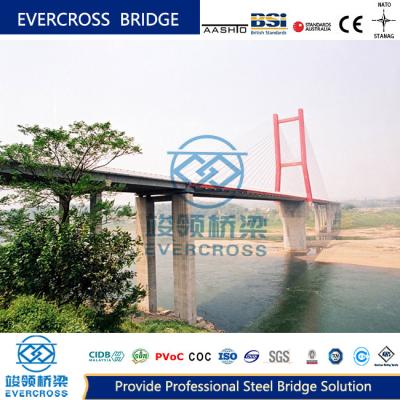 China Diagonale voetgangerskabel gebleven brug Grote span samengestelde stalen brug Te koop