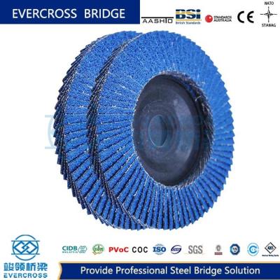 China Venta caliente Flap Disc Calcinado Lámina de pulido 100 mm Tamaño Eliminación de óxido pulido en venta