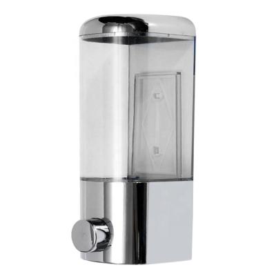 China Userful Hand Soap Dispenser Chrome Finish Double Hand Soap Dispenser Wall Mount Liquid Soap Dispenser for sale