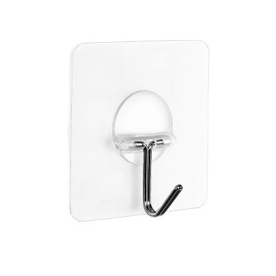 China Contemporary Hot Selling Heavy Duty Strong Plastic Adhesive Sticker Wall Hanger Hooks For Bathroom And Kitchen for sale