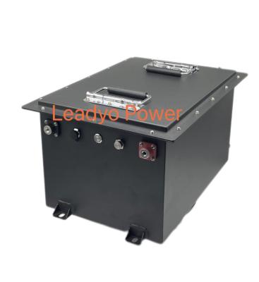 China Hoge Huidige de Karbatterij 48V 100Ah 200A LiFePO4 van het Lithiumgolf met LCD Vertoning Te koop