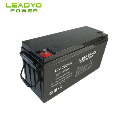 China batería marina del ABS de la batería 12V 200ah del fosfato de la ión de litio del ciclo profundo screwable de la caja en venta