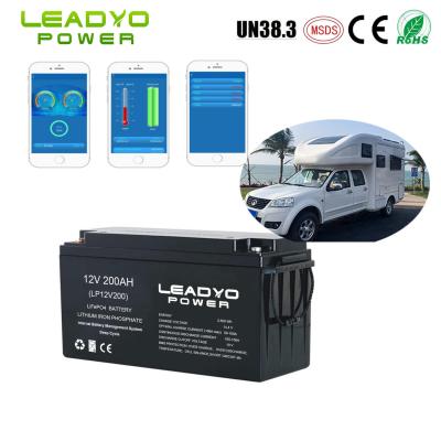 Cina Batterie profonde ricaricabili del ciclo della batteria 12V 200Ah LiFePO4 dello ione rv del litio IP66 con il App astuto in vendita