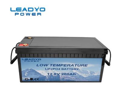 China Baterias recarregáveis da bateria 12V 200Ah LiFePO4 do reboque do íon rv do lítio da baixa temperatura com função do Auto-aquecimento à venda