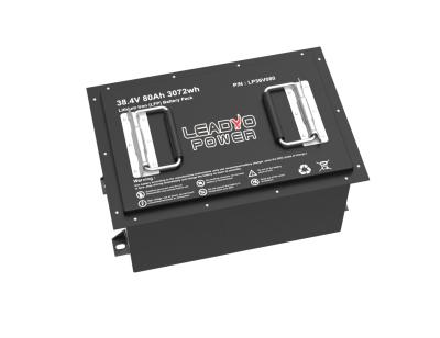 중국 리?? 골프 카트 36V 38.4V 80Ah LiFePO4 LFP 배터리 팩 LCD LED 디스플레이 / 충전기 판매용