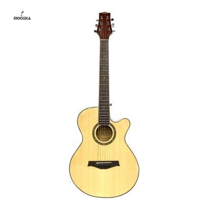 China 36 Inch Veneer Guitar Beginner Acoustic Guitar Wholesale AH-B10/MOOZICA Impeccable Ballad Guitar for sale