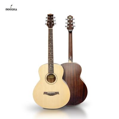 China Flawless guitar 38 inch veneer guitar beginner wholesale LB-100NS/MOOZICA folk guitar for sale