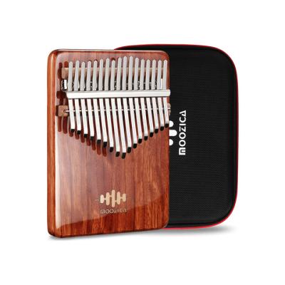 China Manufacture 17 Keys Inch Kalimba Piano Exquisite Professional Solid Rosewood Flat Panel Musical Instrument for sale