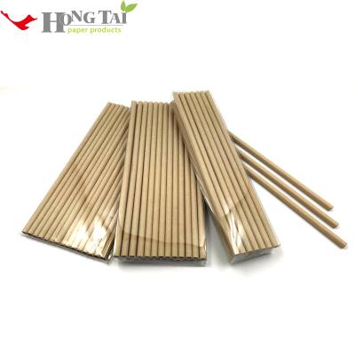 China 6mm*196mm Disposable 100% Natural Reusable Biodegradable Eco Friendly Natural Drinking Bamboo Straw for sale