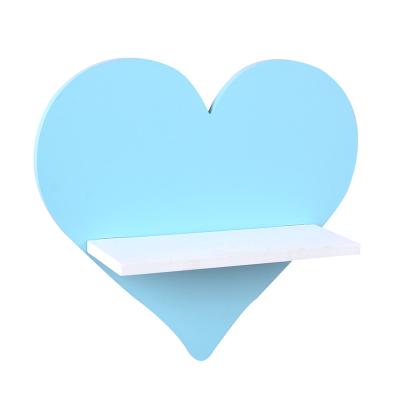 China (Other)Adjustable Floating Heart Shaped Wall Shelf For Baby Room for sale