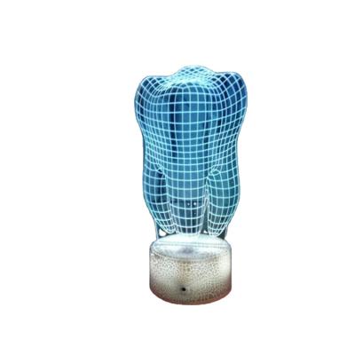 China New dental regional creative fancy 3D split tooth base lamp for decoration for sale