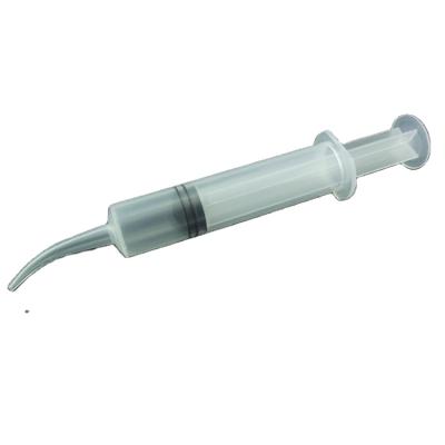 China Polypropylene plastic; self-included medical plunger. Curved Syringe Service Disposable Medical Injector Dental Supply for sale