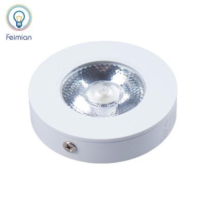 China Long Lifespan LED Panel Light ABS IP44 AC85-265V 5W Round Flat LED Panel Light LED Ceiling Light for sale