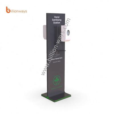 China Patent design floor stand integrated whole body disinfection smart face recognition scanning hand disinfection thermal foggy stand for sale