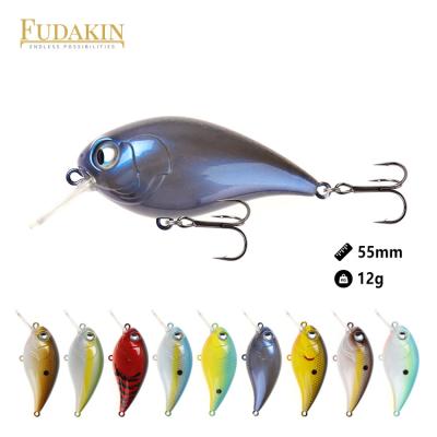 China ABS New Product Artificial Middle Fishing Lures Diving Bait Hard Square Bill Crankbait for sale