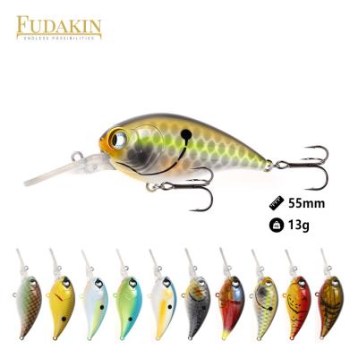 China 2022 ABS Plastic Bass Fishing Lure OEM ODM Deep Diving Square Bill Crankbait New for sale