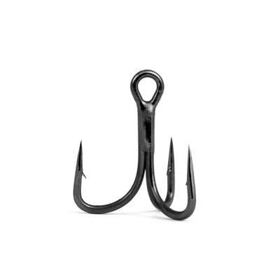 China Fishhook Bait Hooks Custom High Quality Tin Plating Triple Hooks Saltwater 5x Carbon Steel Treble Hook Fishing for sale