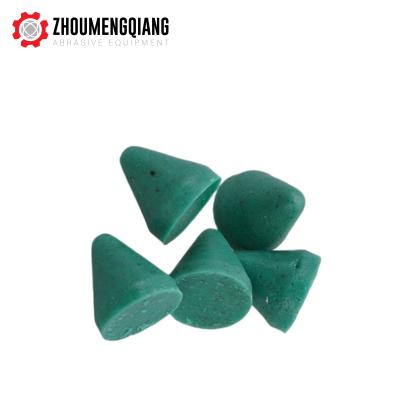 China Plastic Deburring Polishing Abrasive Aluminum Brass Deburring Plastic Media Polishing Vibratory Grinding Media for sale