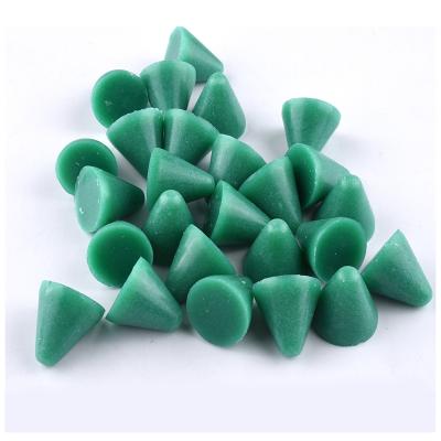 China Plastic Resin Polishing Polishing Media In Cone Form Plastic Grinding Media Dry Wet Aluminum Crushing Media for sale