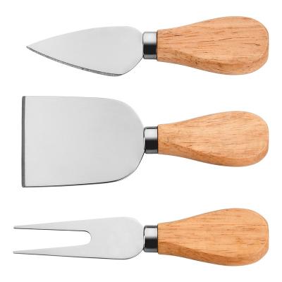 China RUITAI Sustainable Hot Sale Straining Cheap Butter Kitchen Cheese Knives Set 4 Pieces With Wooden Handle for sale